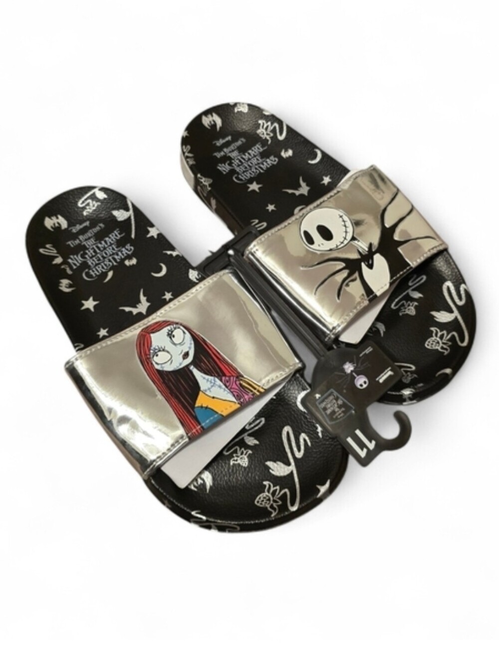 NWT! Disneys The Nightmare Before Christmas Jack And Sally Slip On Sandals 11